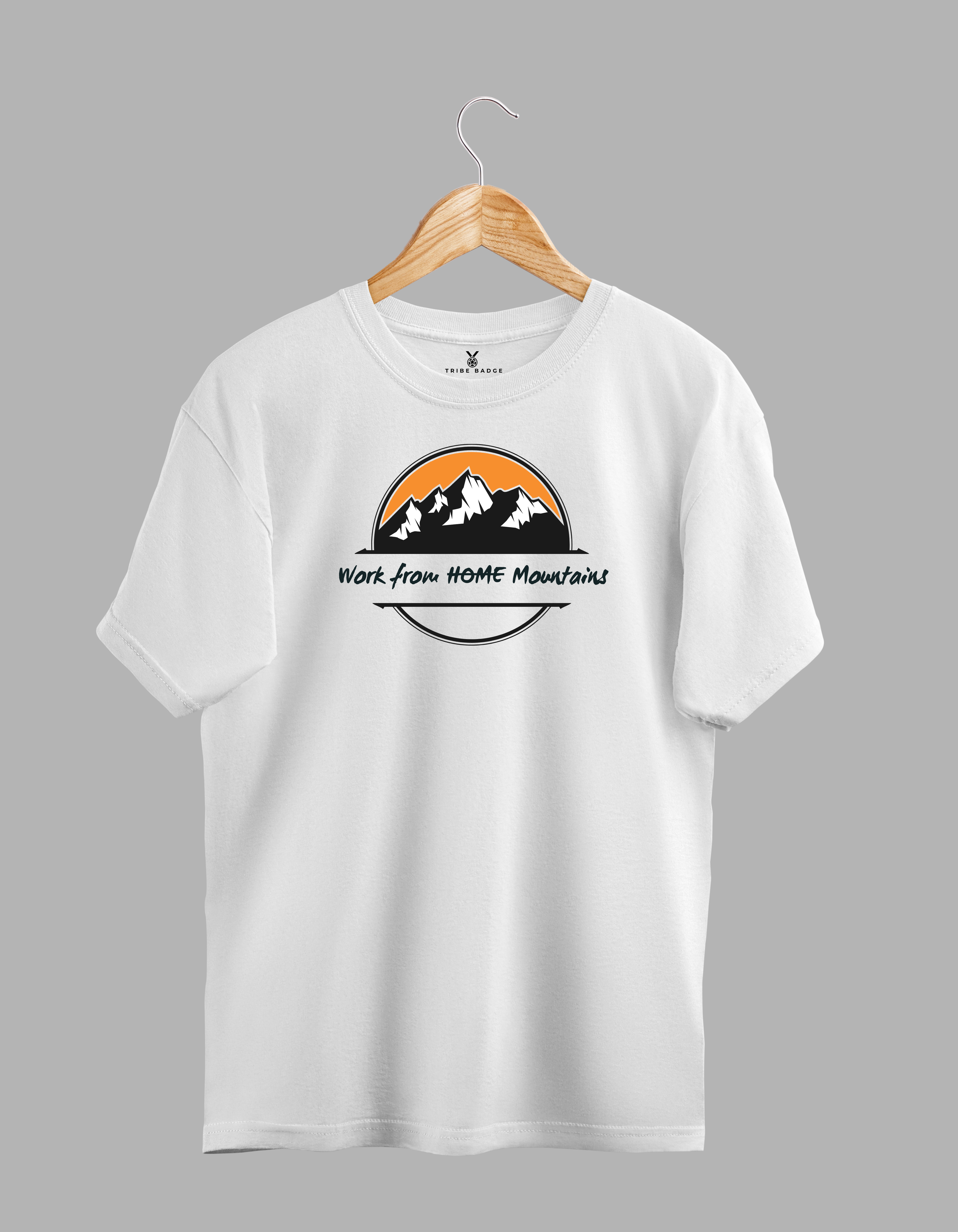 "Work From Mountains" T-Shirt – Where Adventure Meets the Daily Grind
