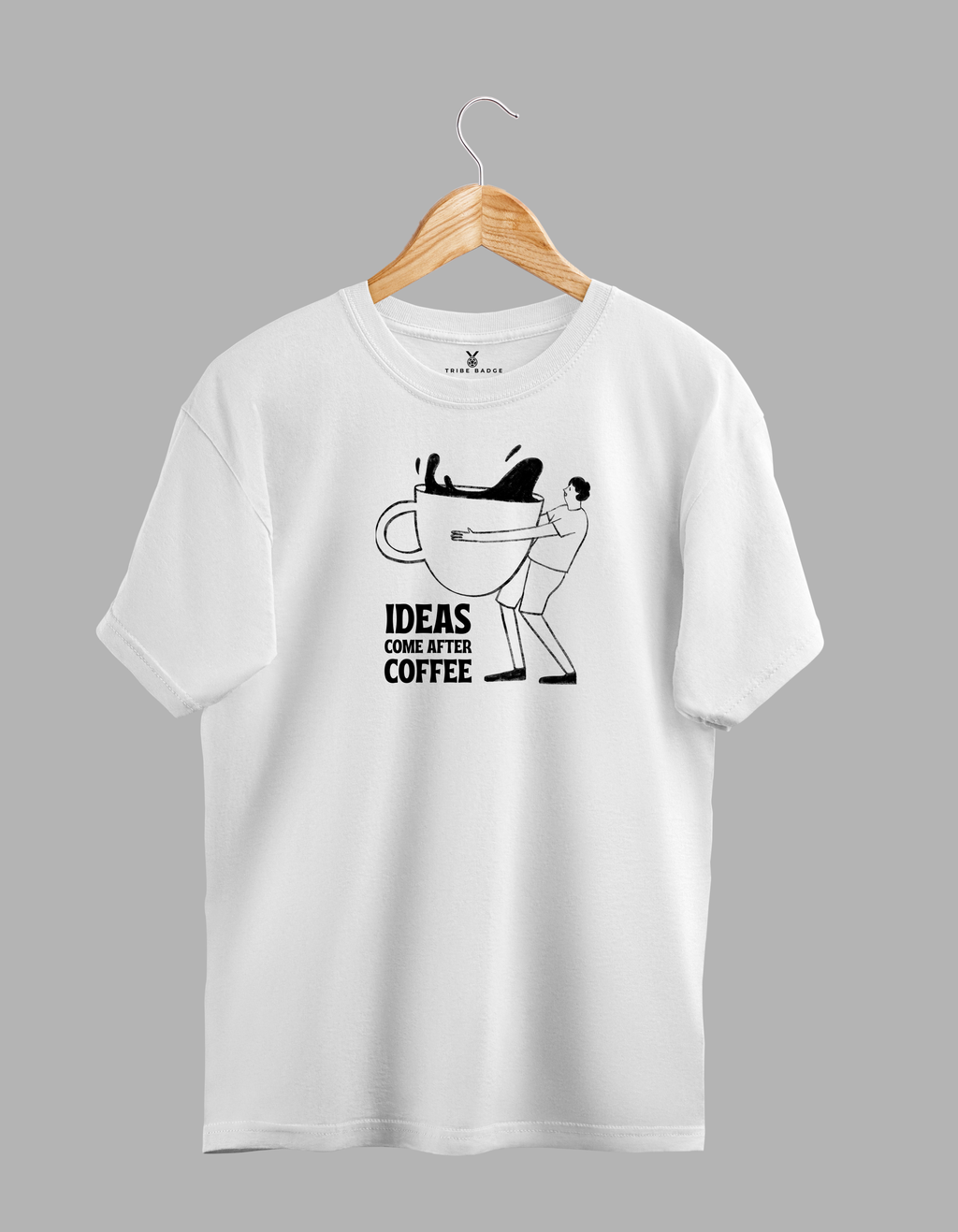 "Ideas Come After Coffee" T-Shirt – Fueling Creativity, One Cup at a Time