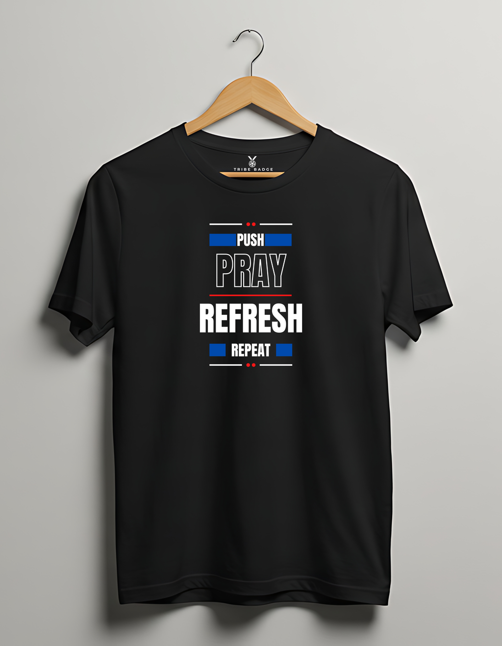 "Push Pray Refresh Repeat" T-Shirt – The Developer's Deployment Ritual