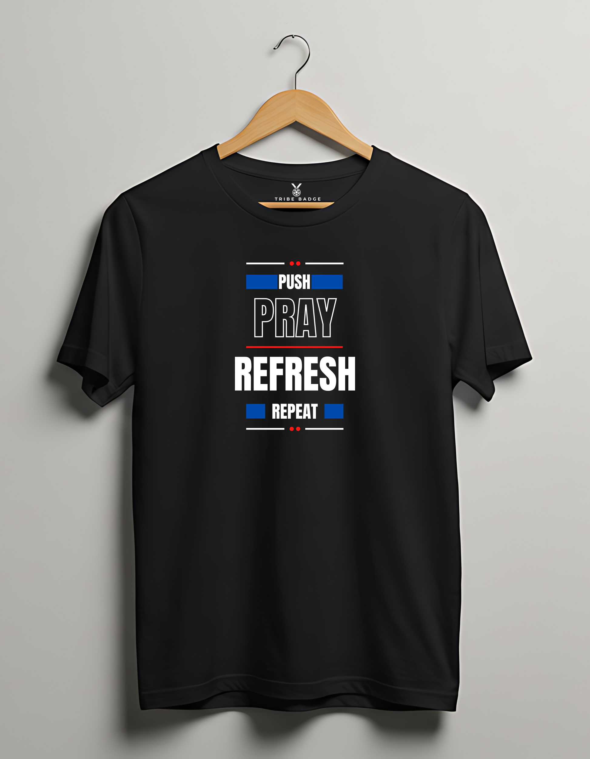 "Push Pray Refresh Repeat" T-Shirt – The Developer's Deployment Ritual