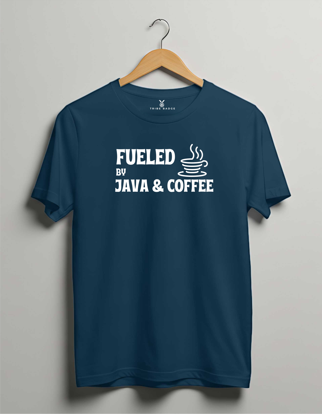 "Fueled by Java and Coffee" T-Shirt – Double the Caffeine, Double the Code