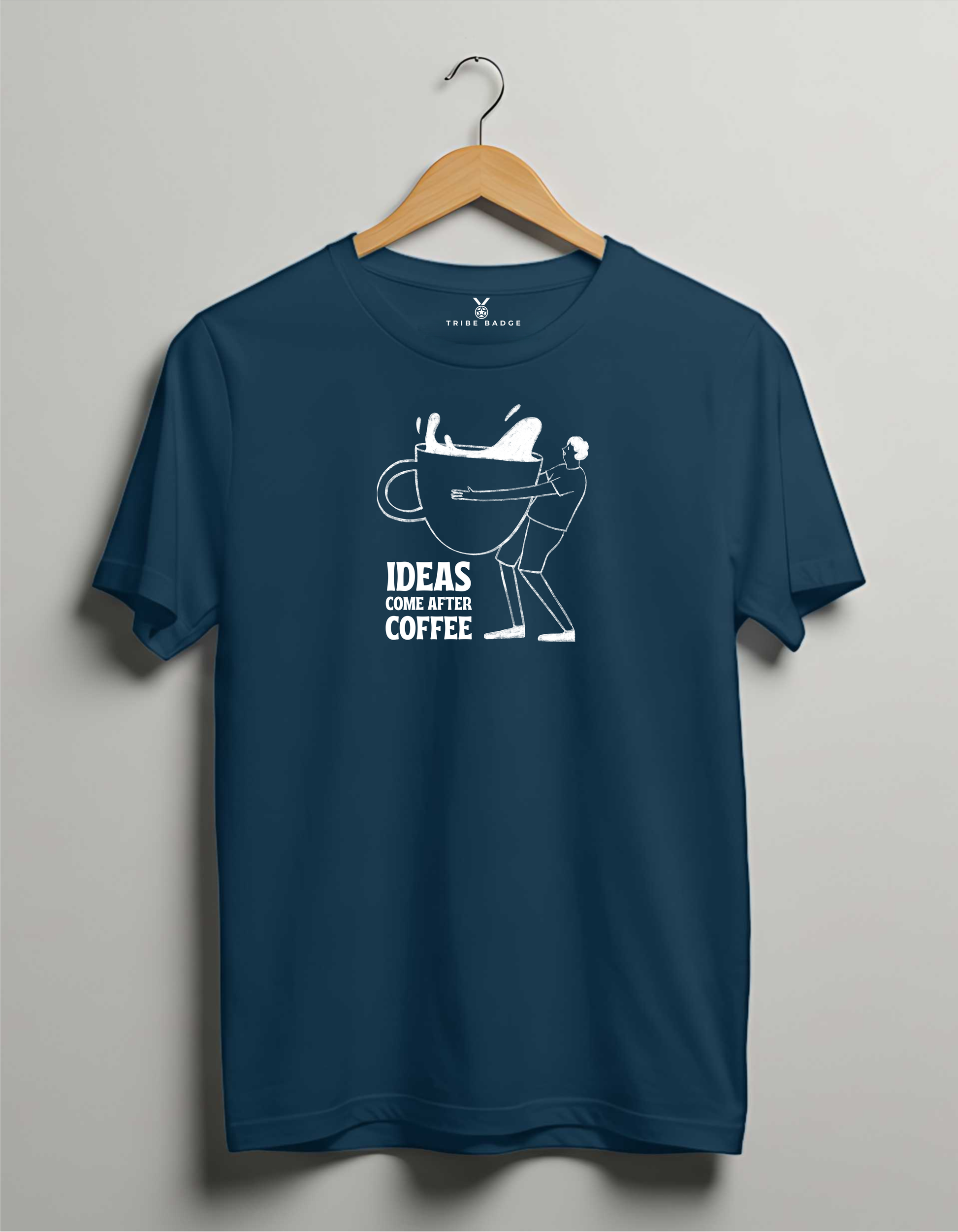 "Ideas Come After Coffee" T-Shirt – Fueling Creativity, One Cup at a Time