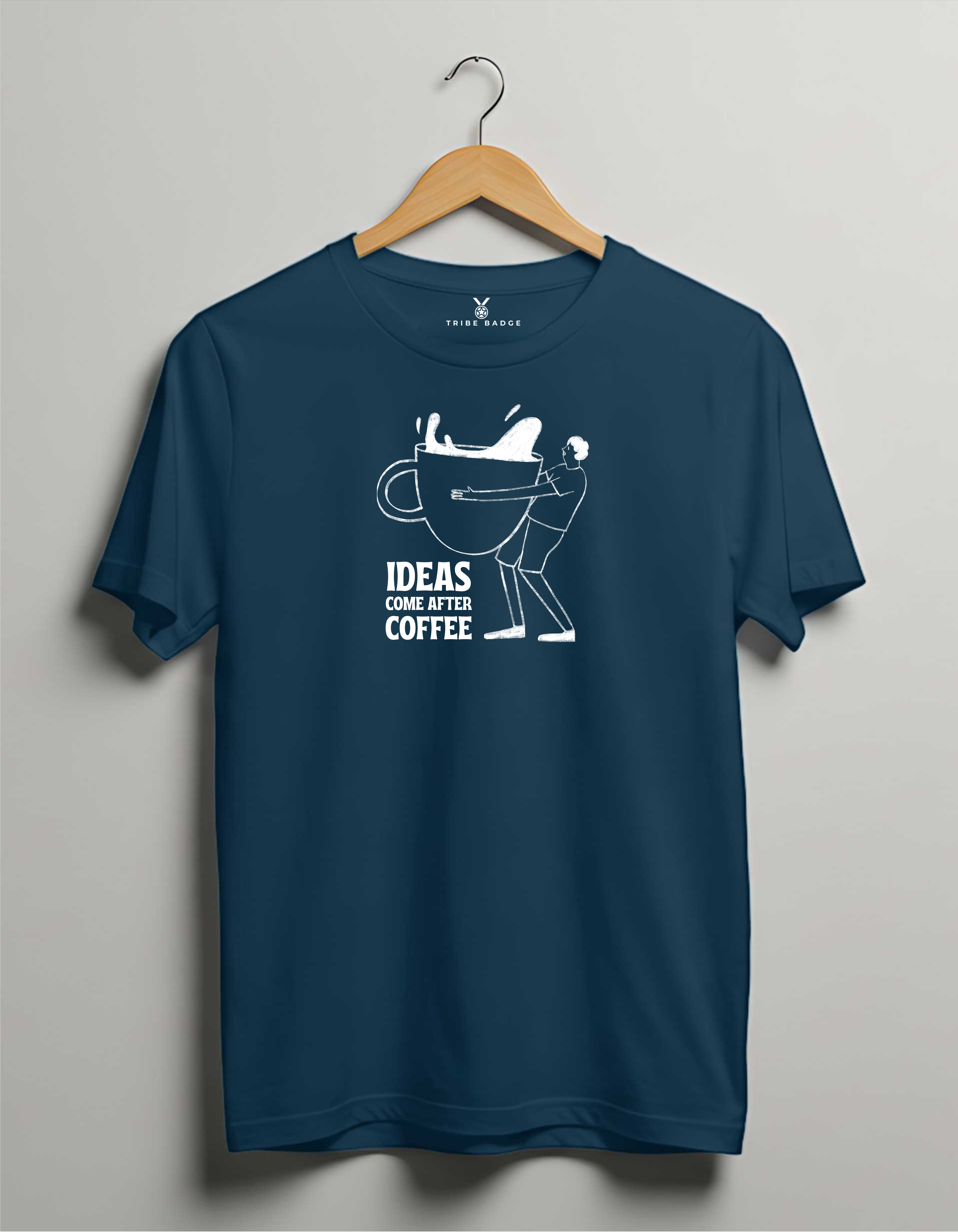 "Ideas Come After Coffee" T-Shirt – Fueling Creativity, One Cup at a Time