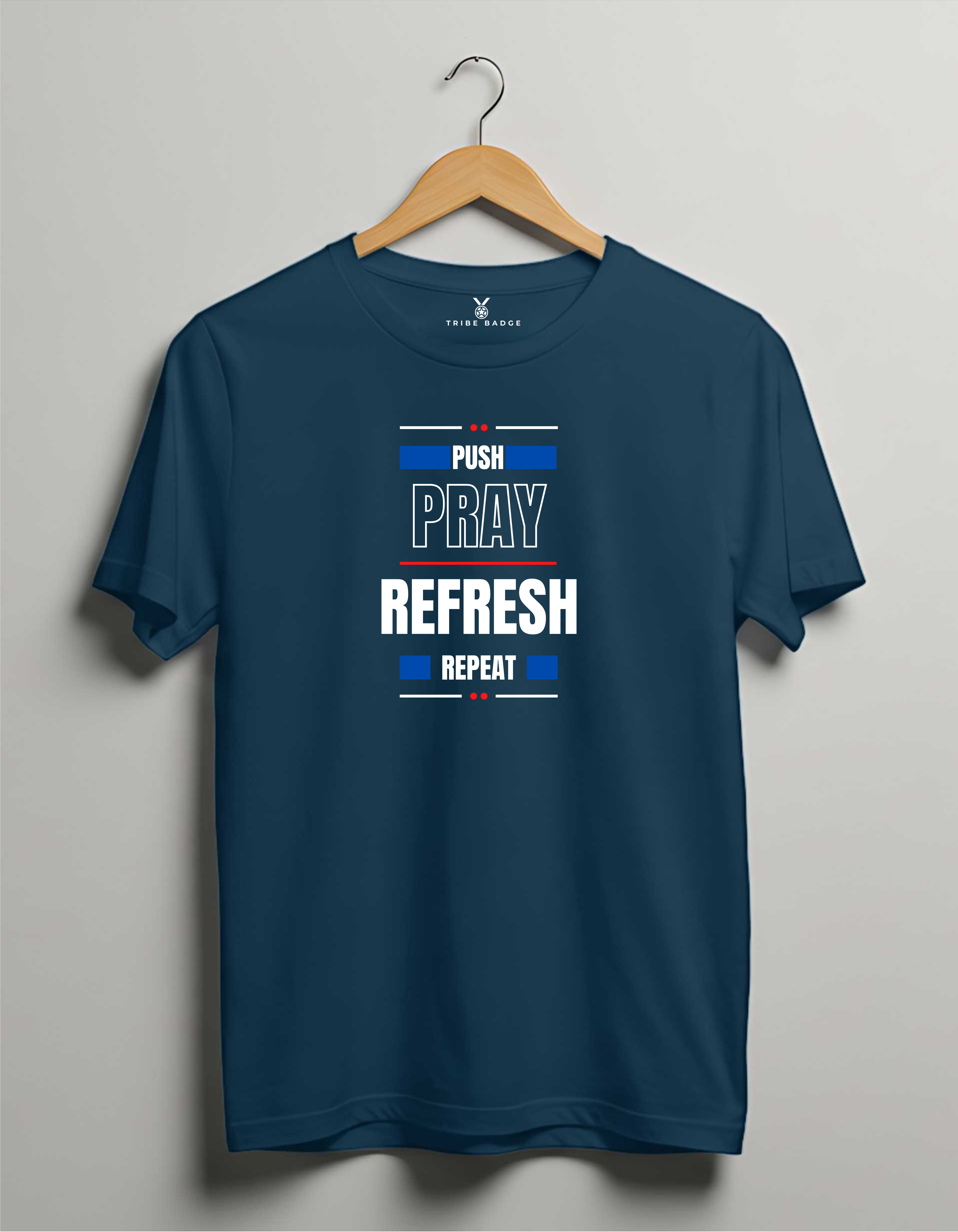 "Push Pray Refresh Repeat" T-Shirt – The Developer's Deployment Ritual