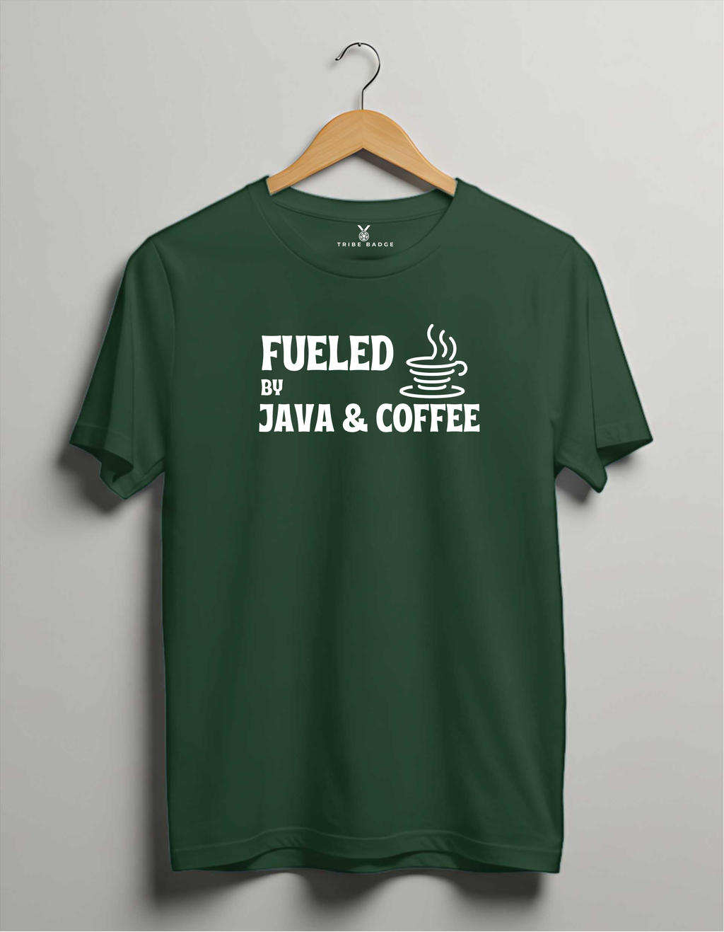 "Fueled by Java and Coffee" T-Shirt – Double the Caffeine, Double the Code
