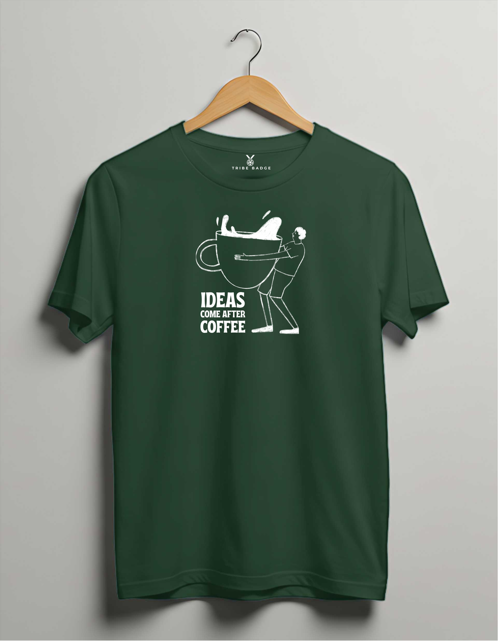 "Ideas Come After Coffee" T-Shirt – Fueling Creativity, One Cup at a Time