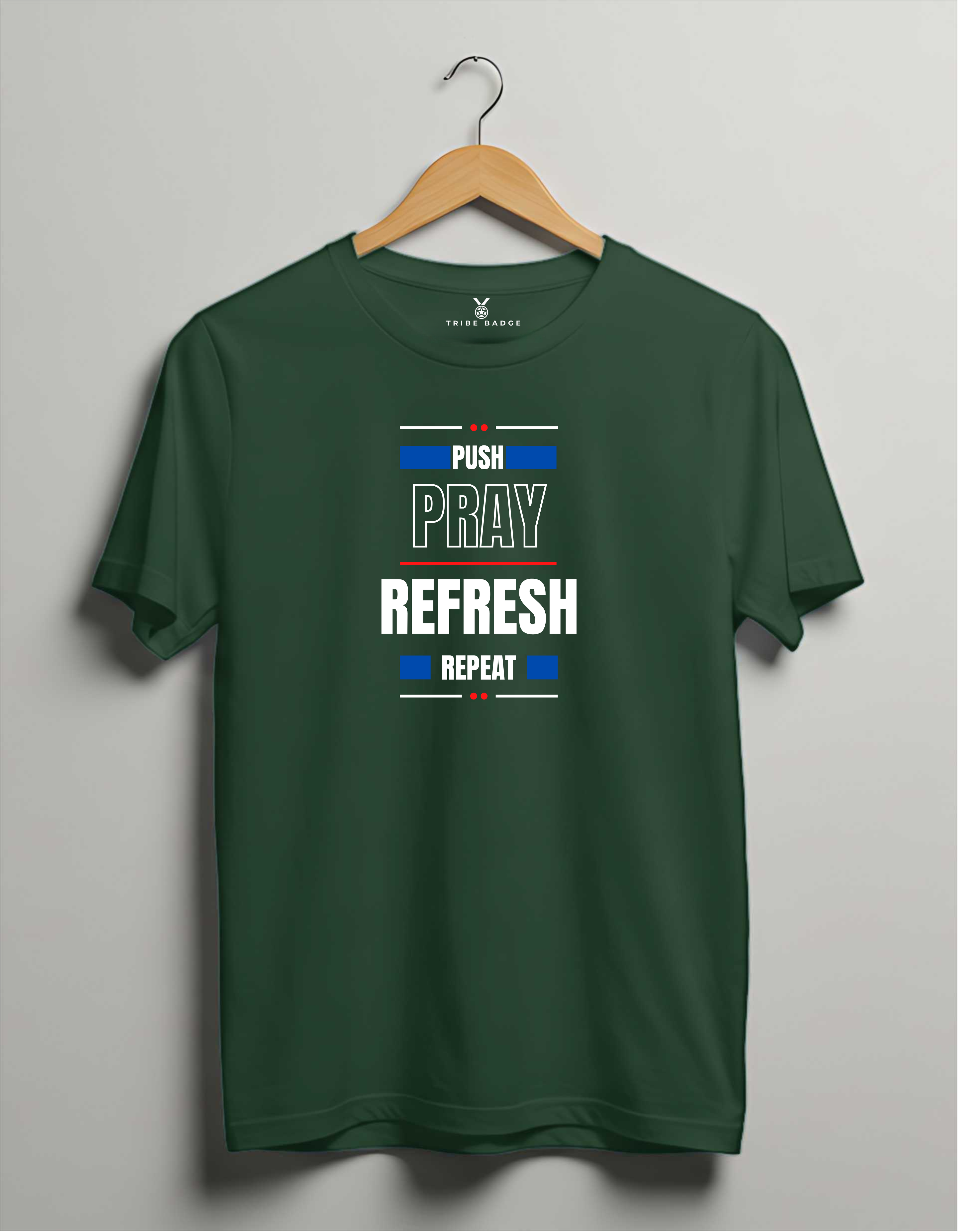 "Push Pray Refresh Repeat" T-Shirt – The Developer's Deployment Ritual