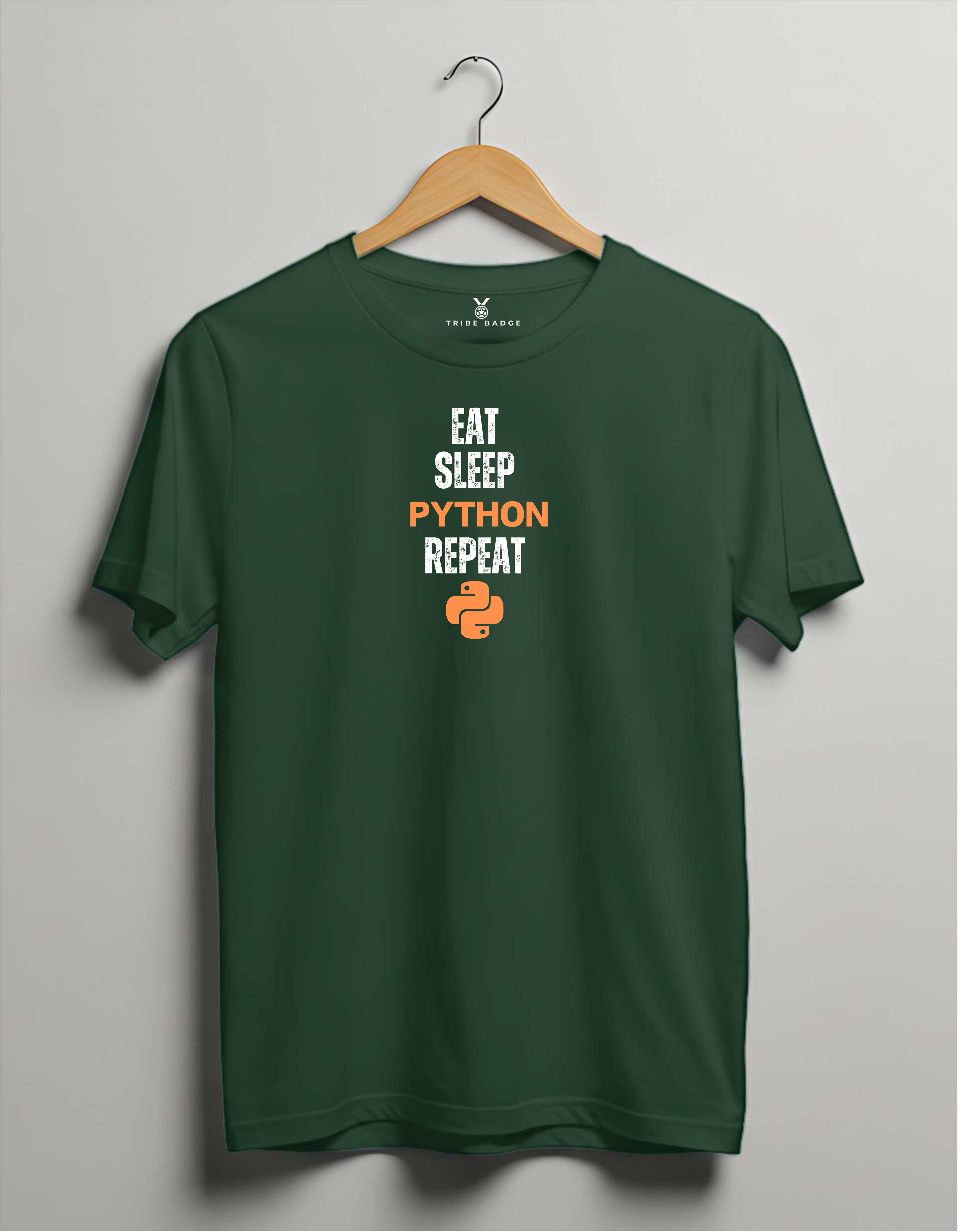 "Eat Sleep Python Repeat" T-Shirt – The Pythonista's Daily Cycle