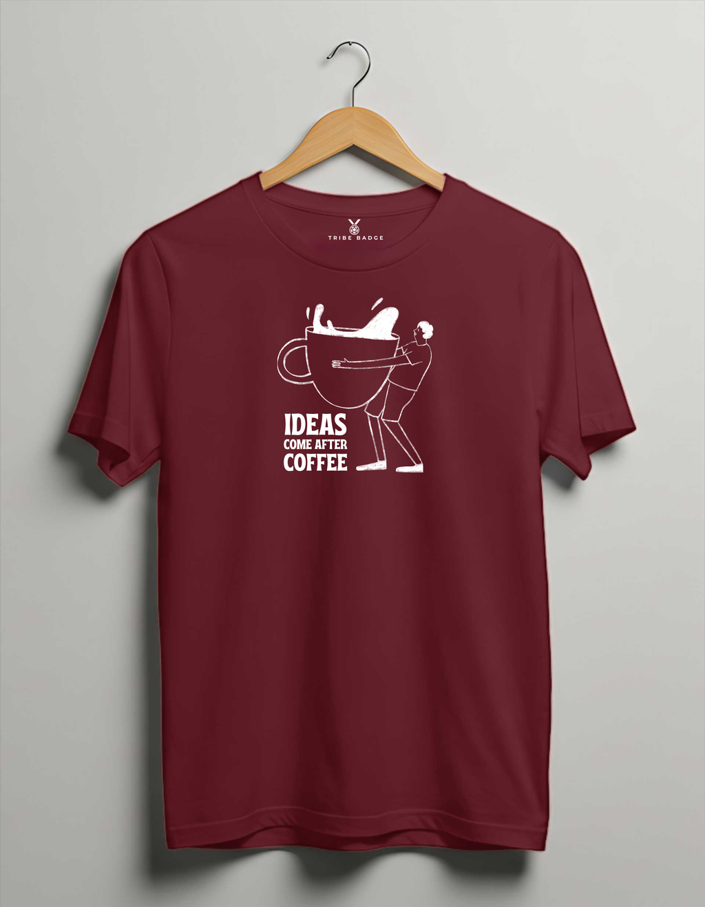 "Ideas Come After Coffee" T-Shirt – Fueling Creativity, One Cup at a Time