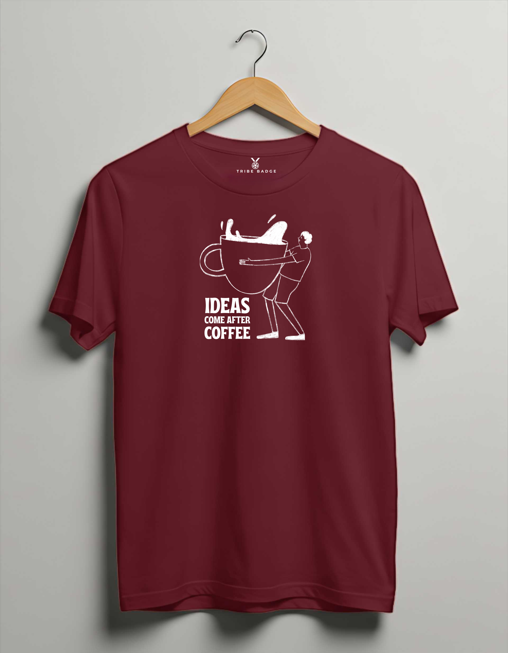 "Ideas Come After Coffee" T-Shirt – Fueling Creativity, One Cup at a Time