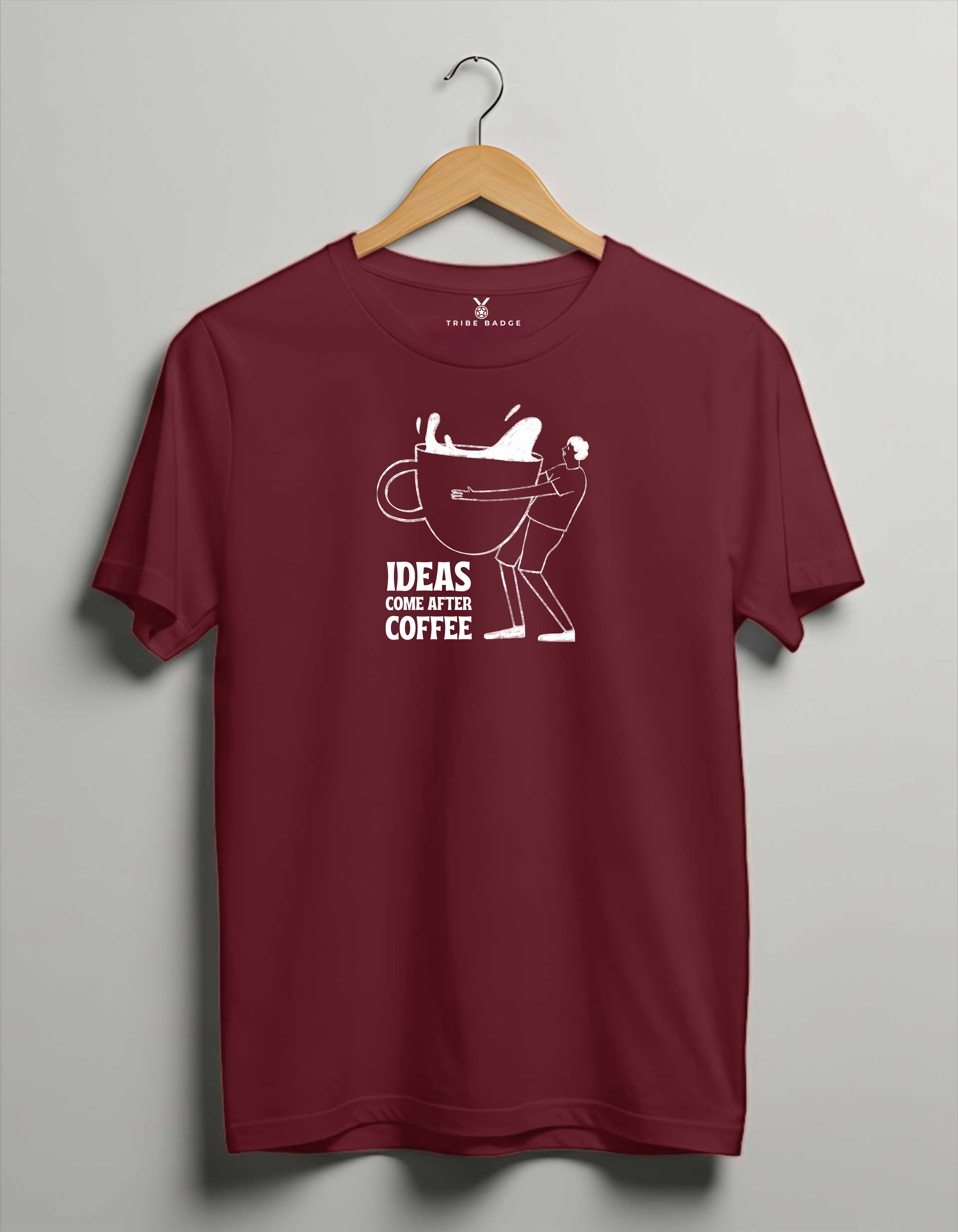 "Ideas Come After Coffee" T-Shirt – Fueling Creativity, One Cup at a Time