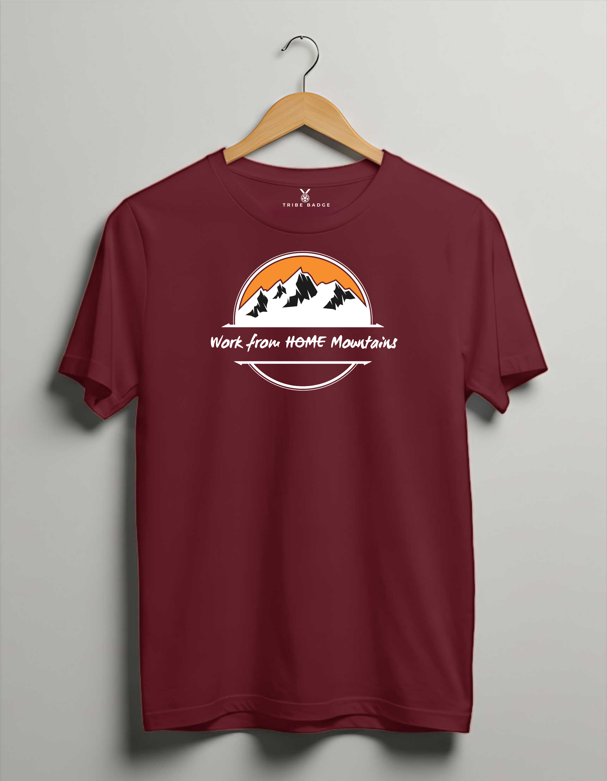 "Work From HOME Mountains" T-Shirt – Where Adventure Meets the Daily Grind