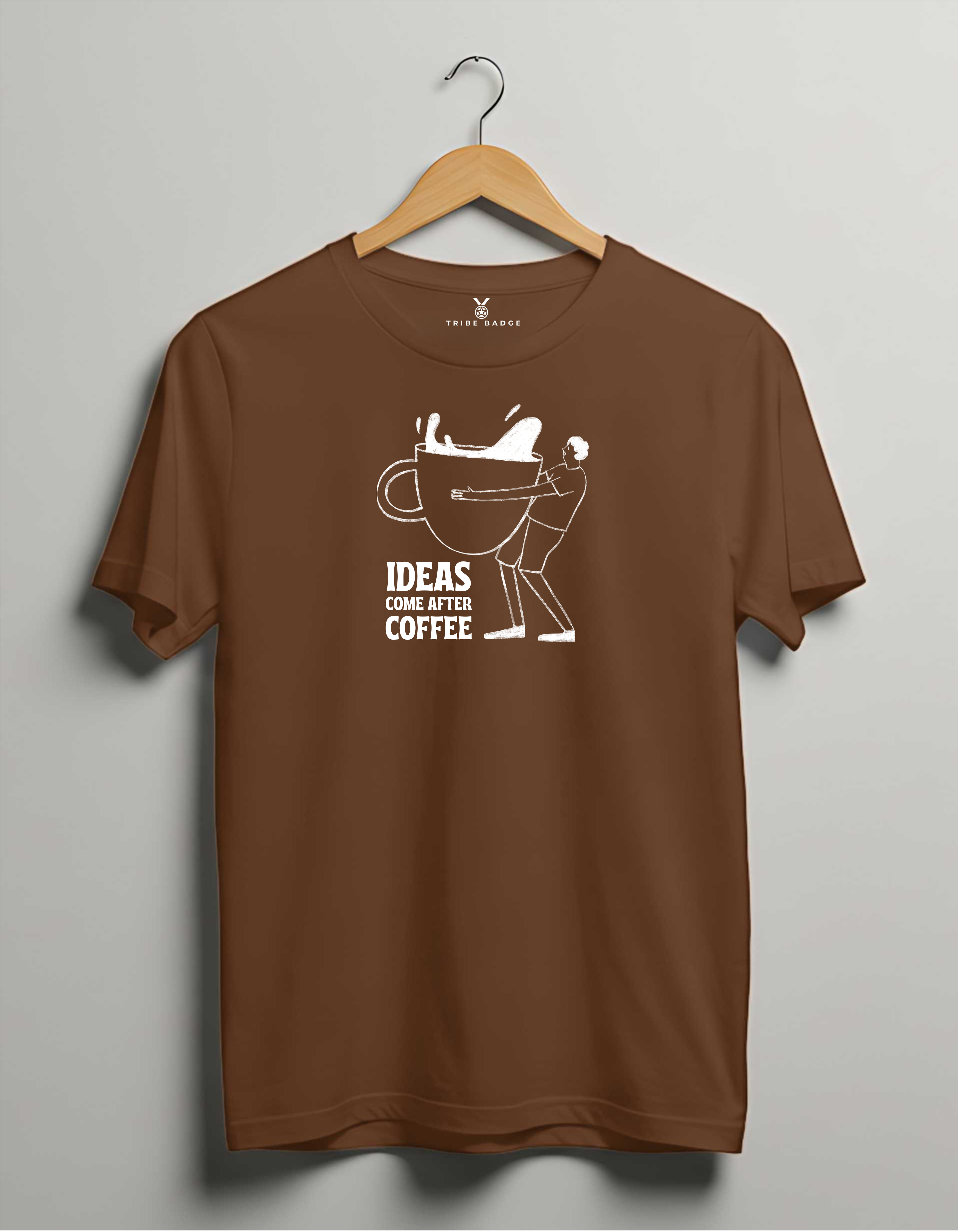 "Ideas Come After Coffee" T-Shirt – Fueling Creativity, One Cup at a Time